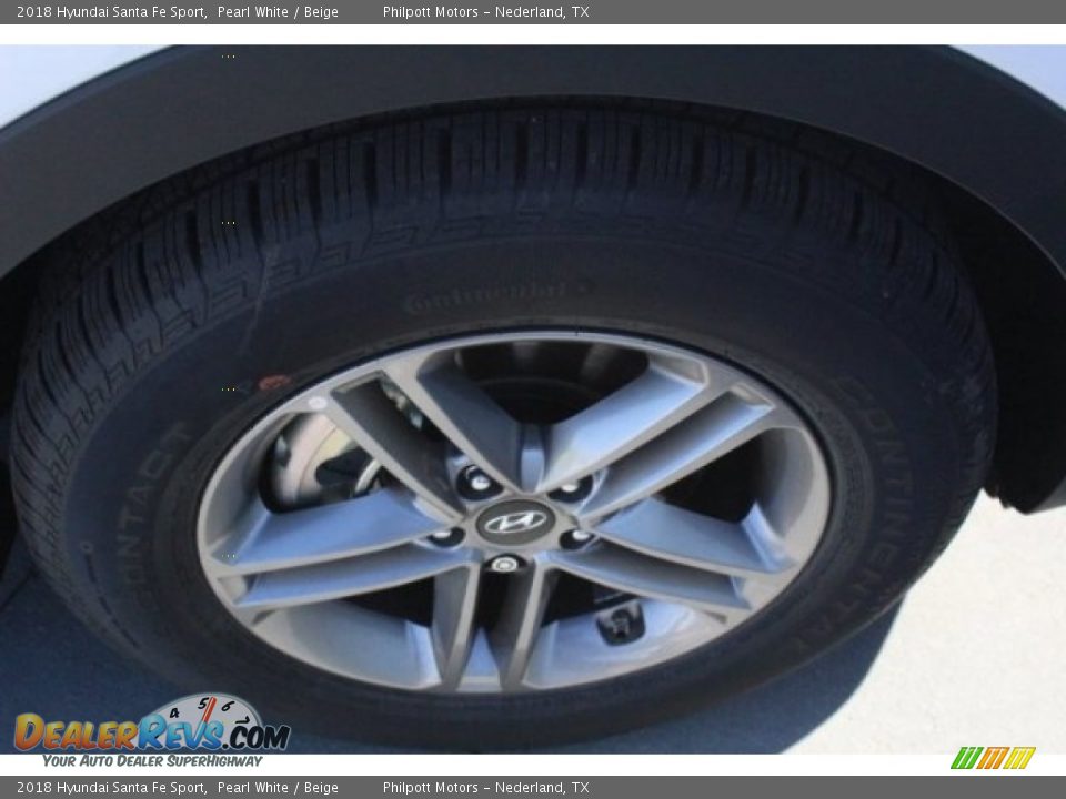 2018 Hyundai Santa Fe Sport Pearl White / Beige Photo #10