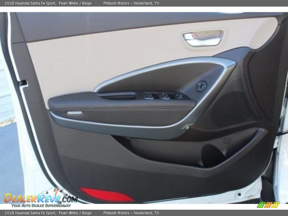 2018 Hyundai Santa Fe Sport Pearl White / Beige Photo #11