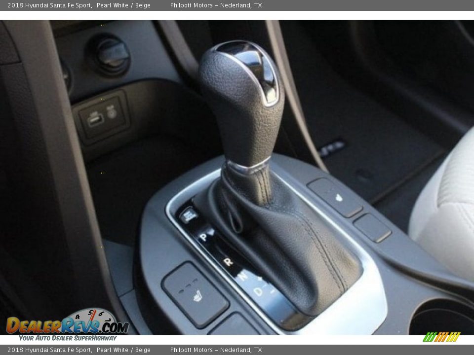 2018 Hyundai Santa Fe Sport Pearl White / Beige Photo #14