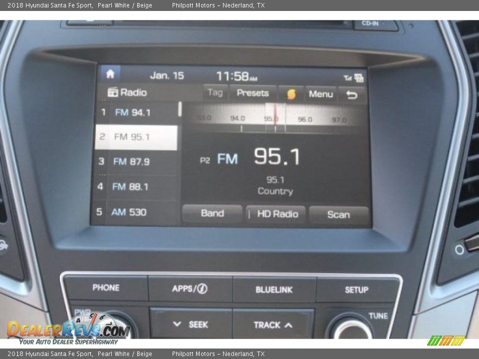 2018 Hyundai Santa Fe Sport Pearl White / Beige Photo #16