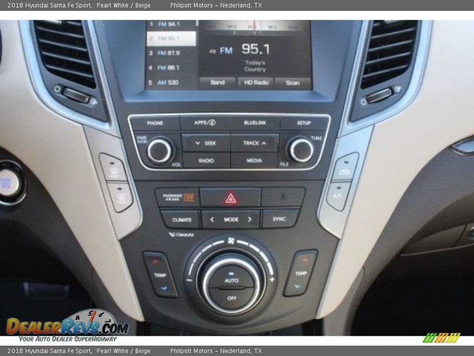 2018 Hyundai Santa Fe Sport Pearl White / Beige Photo #17