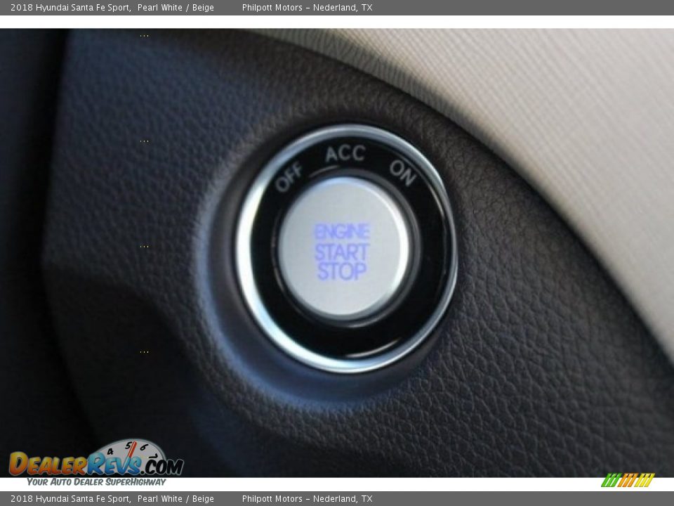 2018 Hyundai Santa Fe Sport Pearl White / Beige Photo #20