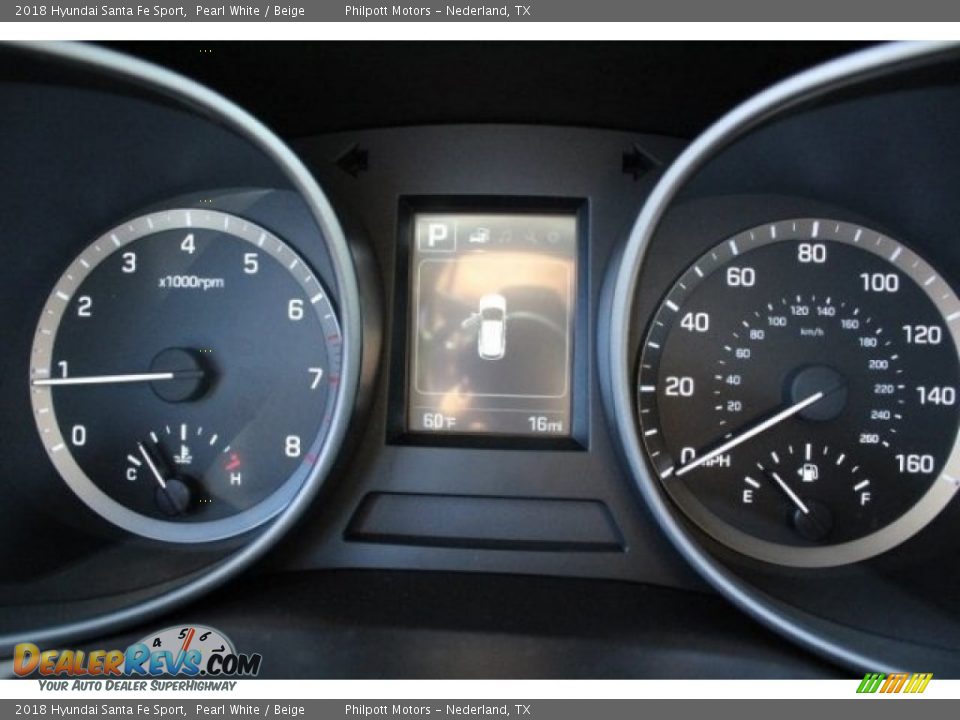 2018 Hyundai Santa Fe Sport Pearl White / Beige Photo #21