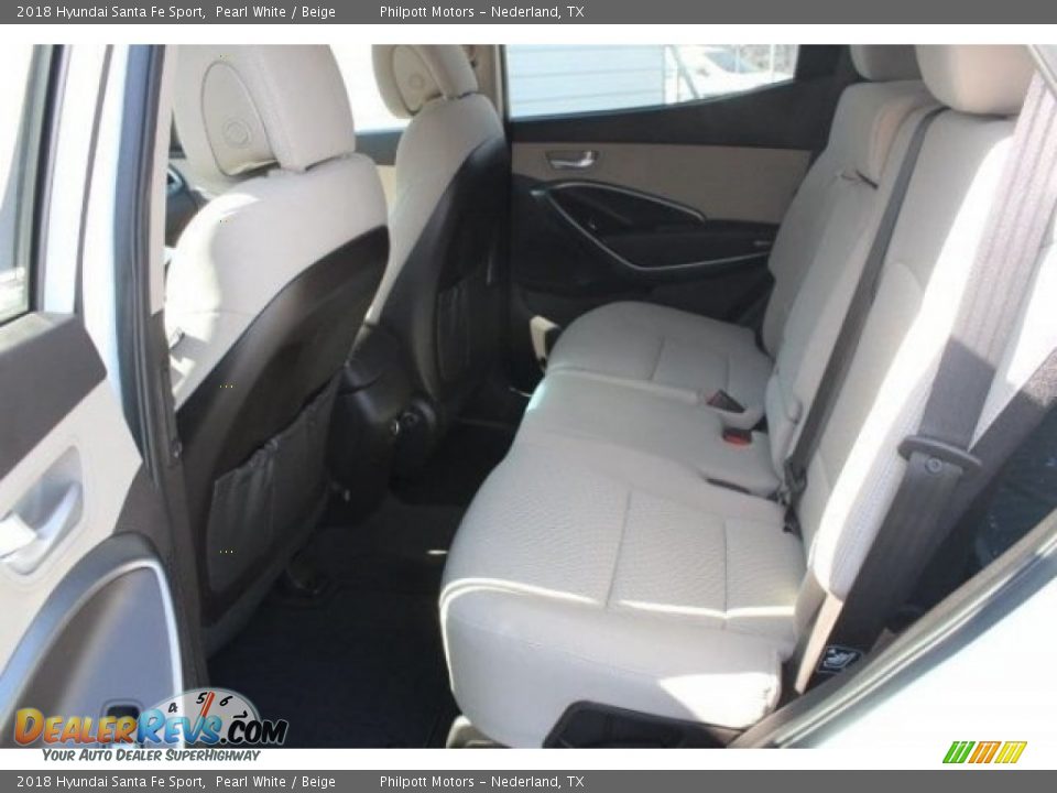 2018 Hyundai Santa Fe Sport Pearl White / Beige Photo #23