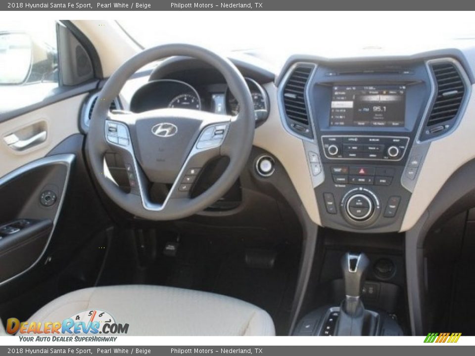 2018 Hyundai Santa Fe Sport Pearl White / Beige Photo #25