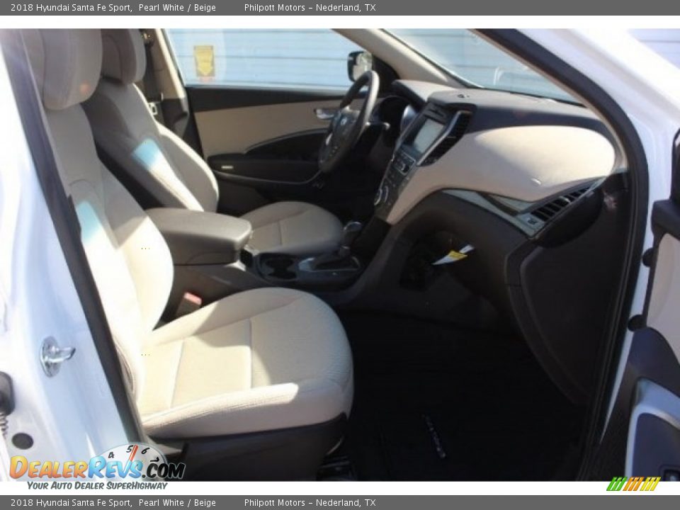 2018 Hyundai Santa Fe Sport Pearl White / Beige Photo #32