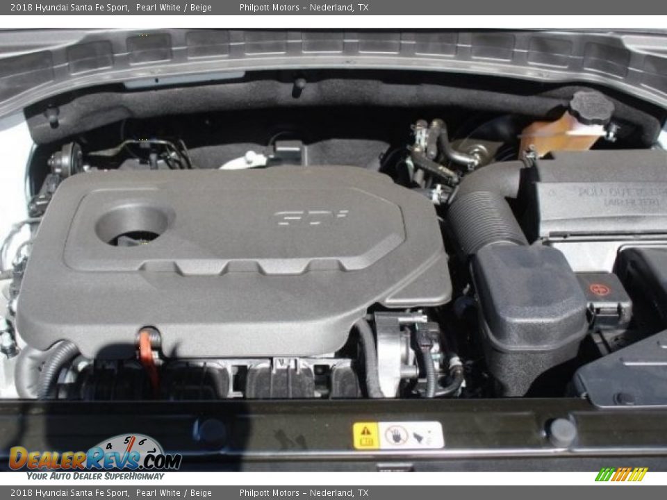 2018 Hyundai Santa Fe Sport Pearl White / Beige Photo #33