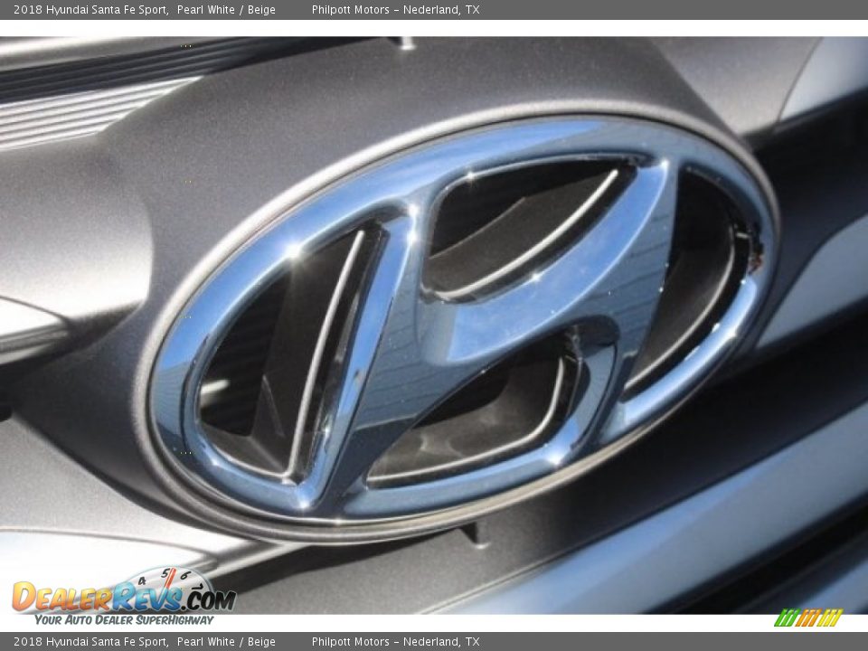 2018 Hyundai Santa Fe Sport Pearl White / Beige Photo #35