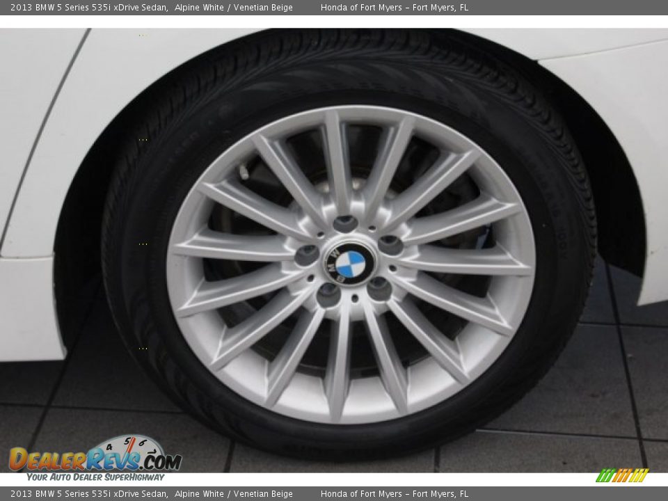 2013 BMW 5 Series 535i xDrive Sedan Alpine White / Venetian Beige Photo #11