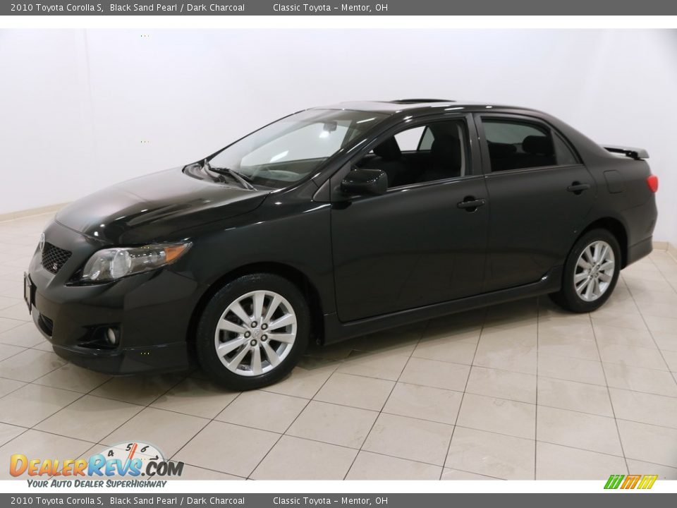 2010 Toyota Corolla S Black Sand Pearl / Dark Charcoal Photo #3