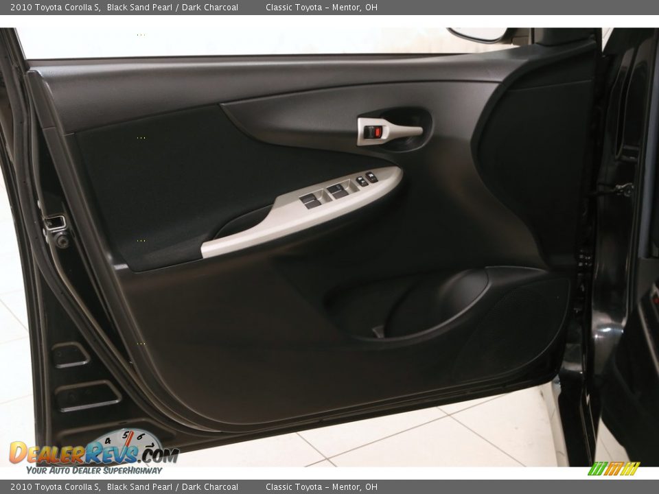 2010 Toyota Corolla S Black Sand Pearl / Dark Charcoal Photo #4
