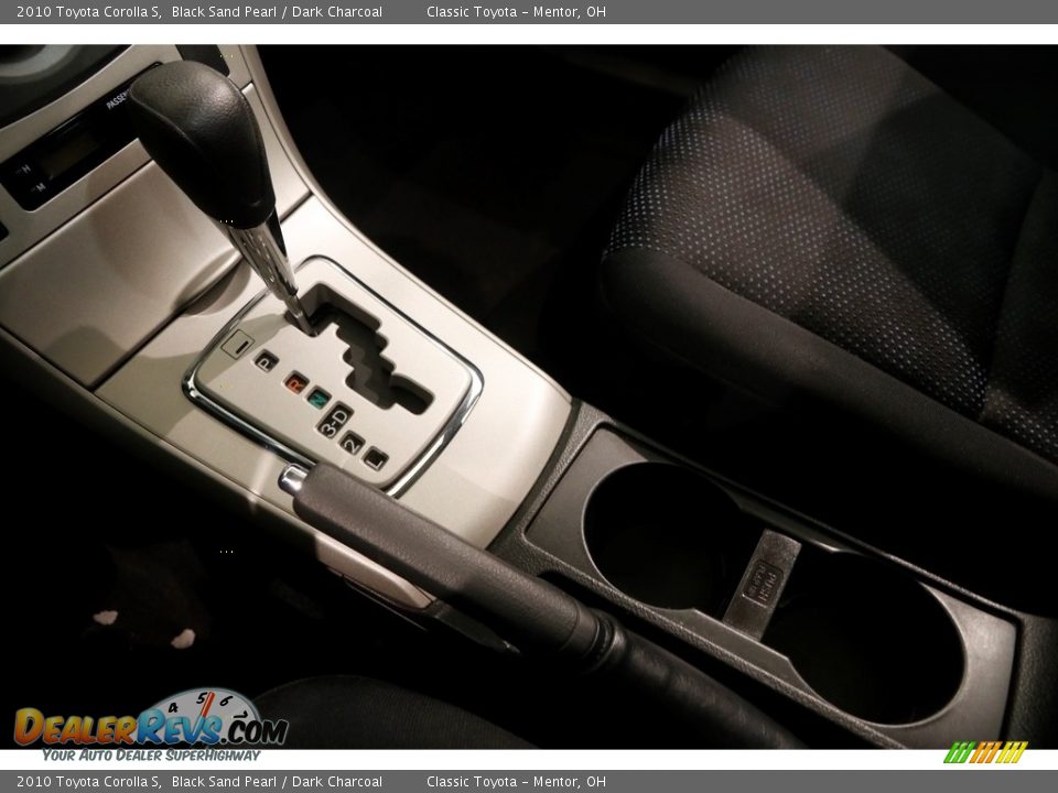 2010 Toyota Corolla S Black Sand Pearl / Dark Charcoal Photo #12
