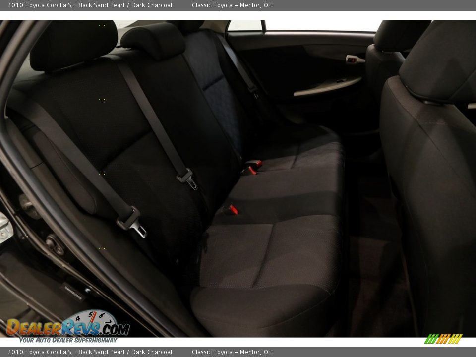 2010 Toyota Corolla S Black Sand Pearl / Dark Charcoal Photo #14