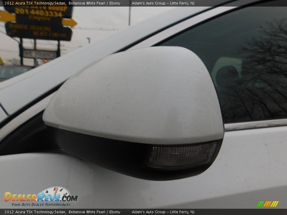 2012 Acura TSX Technology Sedan Bellanova White Pearl / Ebony Photo #10