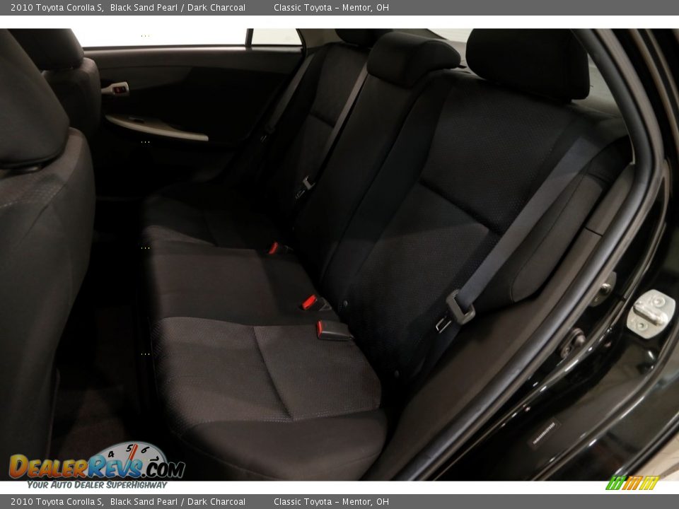 2010 Toyota Corolla S Black Sand Pearl / Dark Charcoal Photo #15