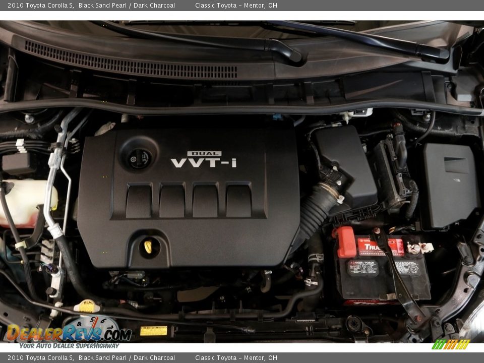 2010 Toyota Corolla S Black Sand Pearl / Dark Charcoal Photo #17