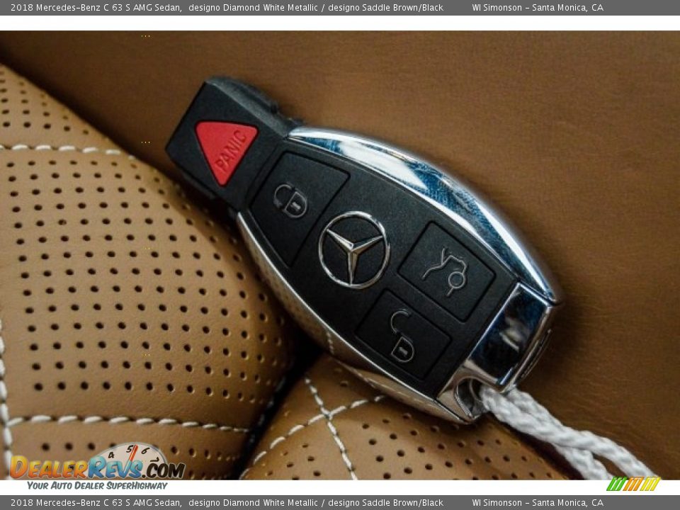 2018 Mercedes-Benz C 63 S AMG Sedan designo Diamond White Metallic / designo Saddle Brown/Black Photo #11