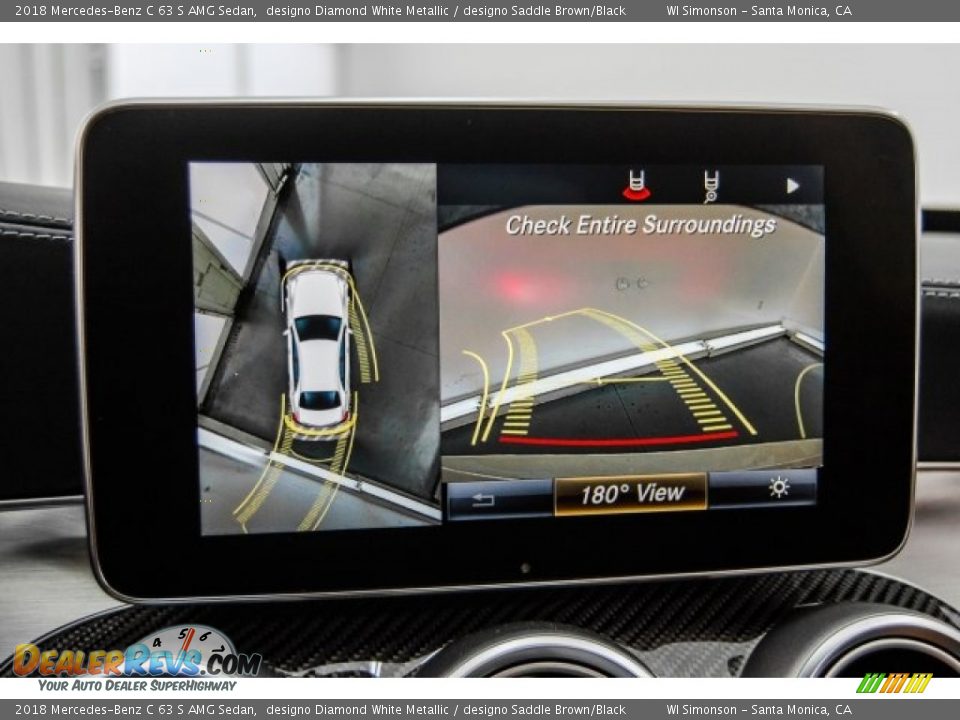 2018 Mercedes-Benz C 63 S AMG Sedan designo Diamond White Metallic / designo Saddle Brown/Black Photo #16