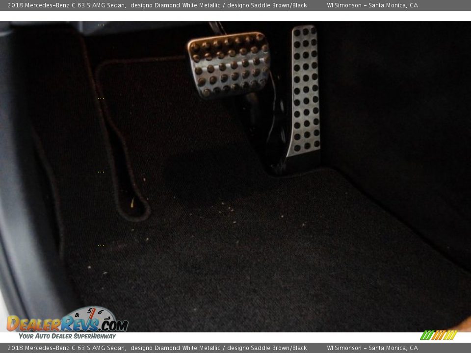 2018 Mercedes-Benz C 63 S AMG Sedan designo Diamond White Metallic / designo Saddle Brown/Black Photo #28