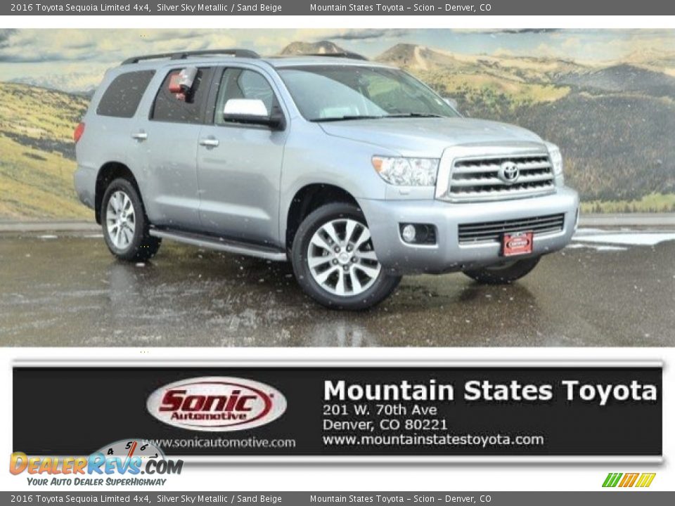 2016 Toyota Sequoia Limited 4x4 Silver Sky Metallic / Sand Beige Photo #1