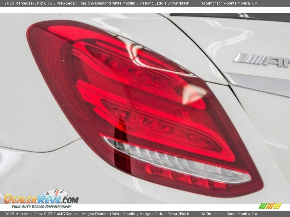 2018 Mercedes-Benz C 63 S AMG Sedan designo Diamond White Metallic / designo Saddle Brown/Black Photo #31