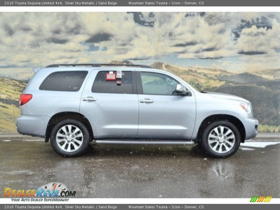 2016 Toyota Sequoia Limited 4x4 Silver Sky Metallic / Sand Beige Photo #2