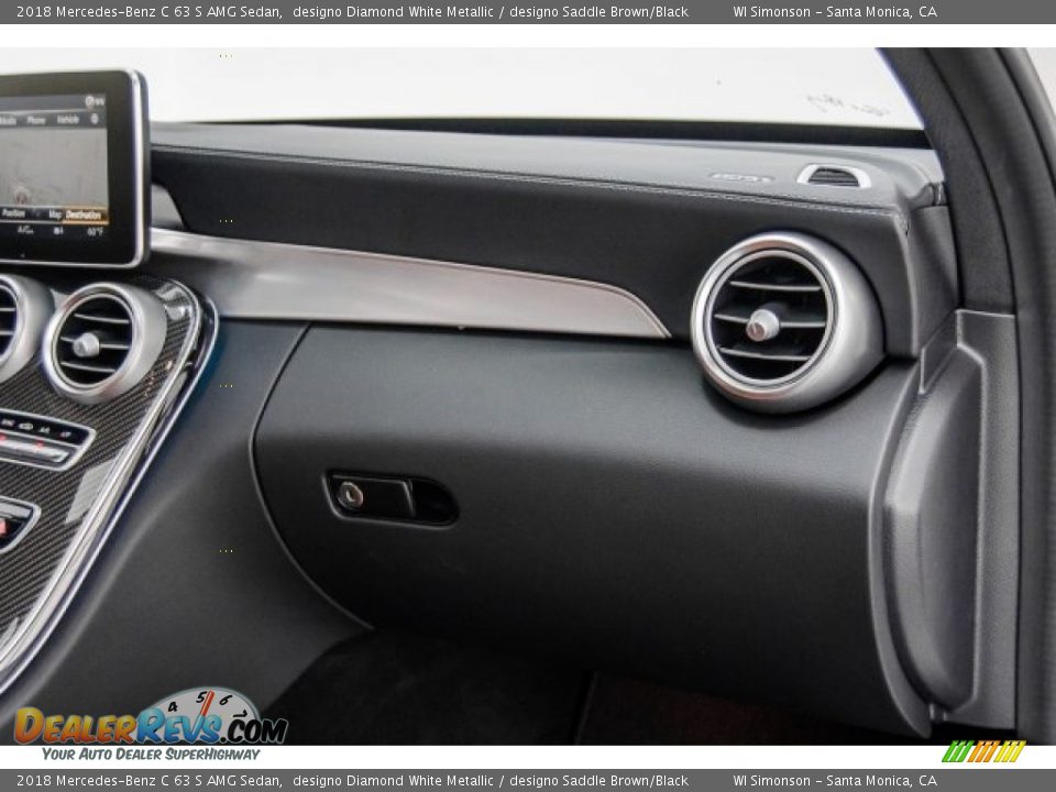 2018 Mercedes-Benz C 63 S AMG Sedan designo Diamond White Metallic / designo Saddle Brown/Black Photo #36