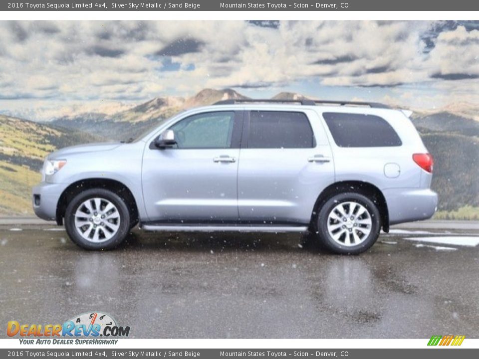 2016 Toyota Sequoia Limited 4x4 Silver Sky Metallic / Sand Beige Photo #6