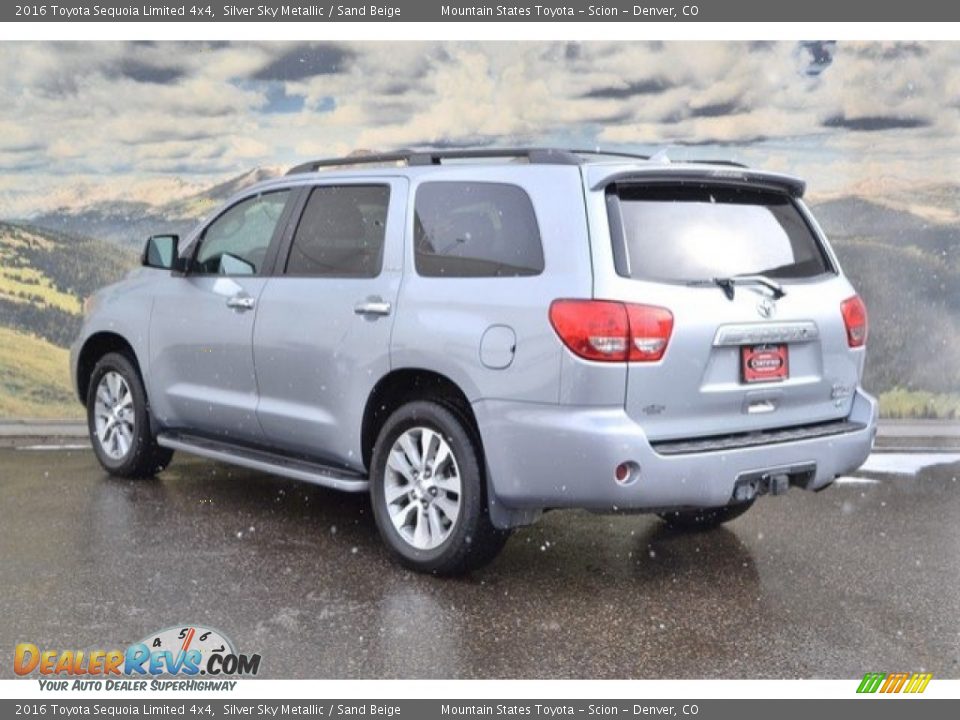 2016 Toyota Sequoia Limited 4x4 Silver Sky Metallic / Sand Beige Photo #8