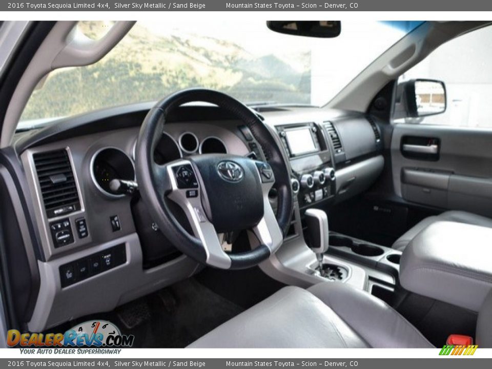 2016 Toyota Sequoia Limited 4x4 Silver Sky Metallic / Sand Beige Photo #10