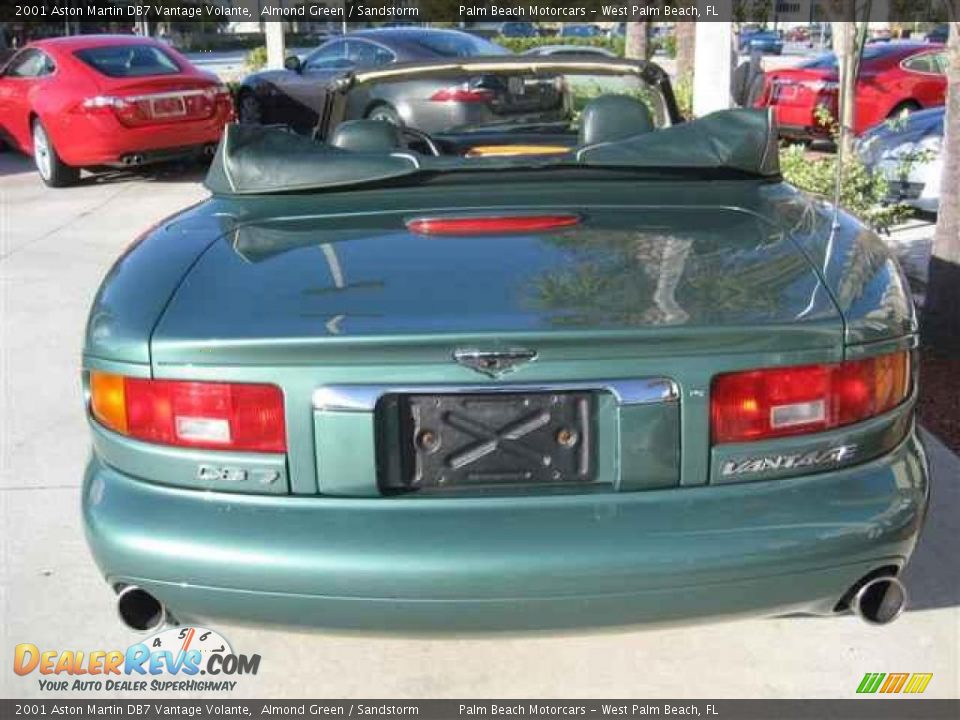 2001 Aston Martin DB7 Vantage Volante Almond Green / Sandstorm Photo #5