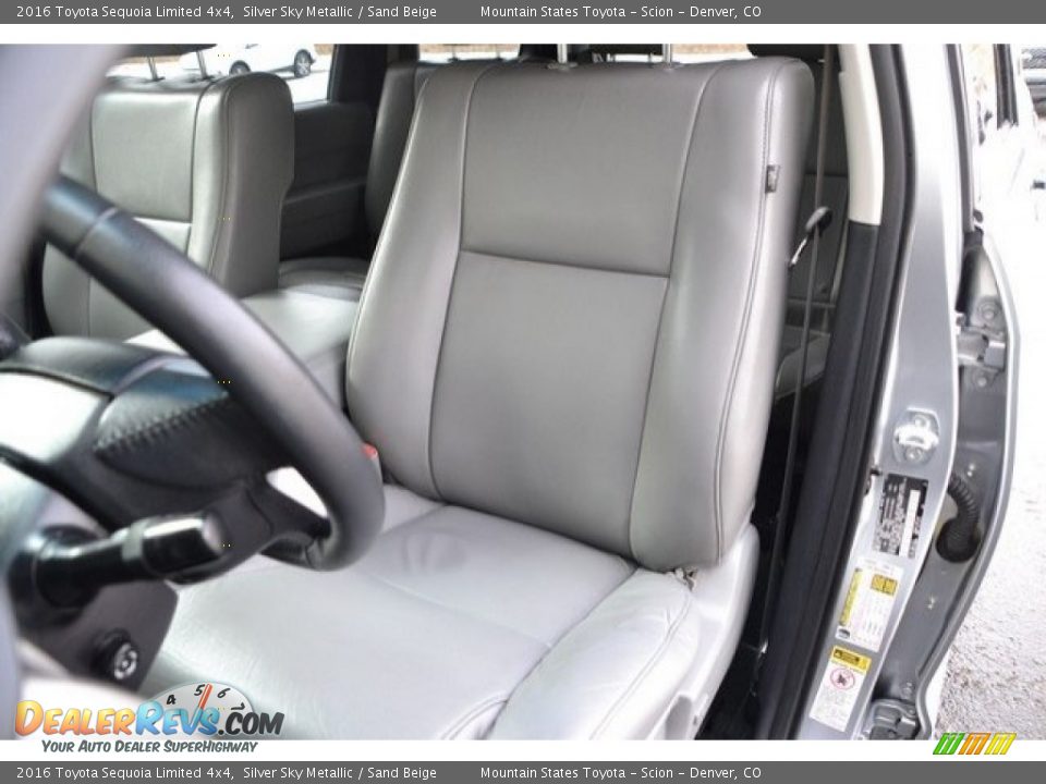 2016 Toyota Sequoia Limited 4x4 Silver Sky Metallic / Sand Beige Photo #12