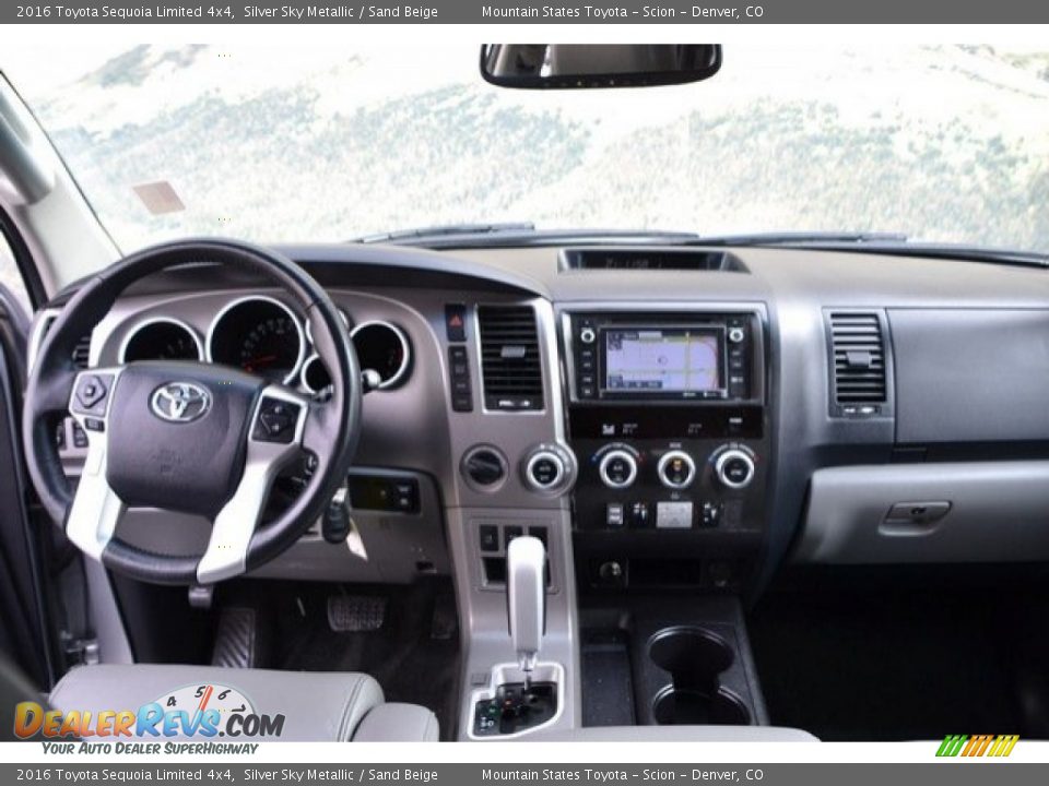 2016 Toyota Sequoia Limited 4x4 Silver Sky Metallic / Sand Beige Photo #13