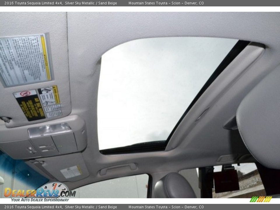 2016 Toyota Sequoia Limited 4x4 Silver Sky Metallic / Sand Beige Photo #15