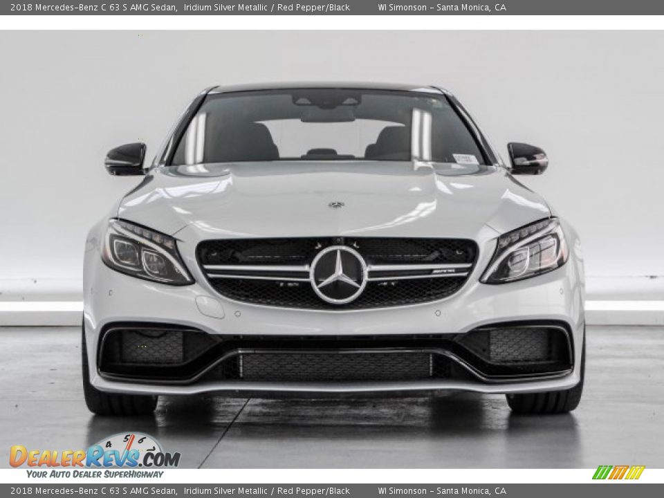 2018 Mercedes-Benz C 63 S AMG Sedan Iridium Silver Metallic / Red Pepper/Black Photo #2
