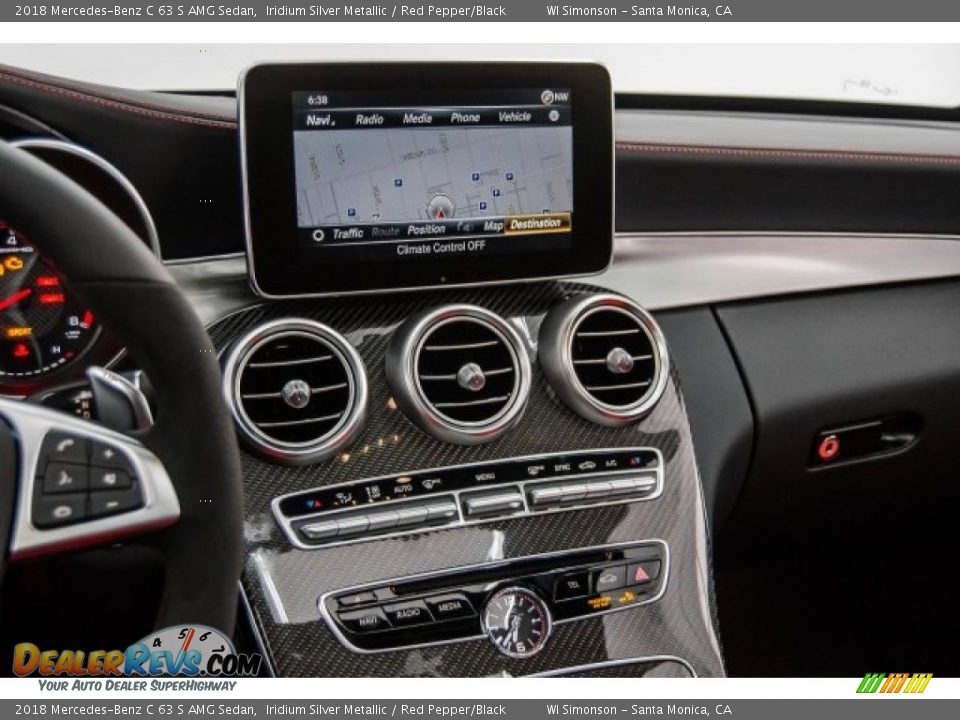 2018 Mercedes-Benz C 63 S AMG Sedan Iridium Silver Metallic / Red Pepper/Black Photo #5