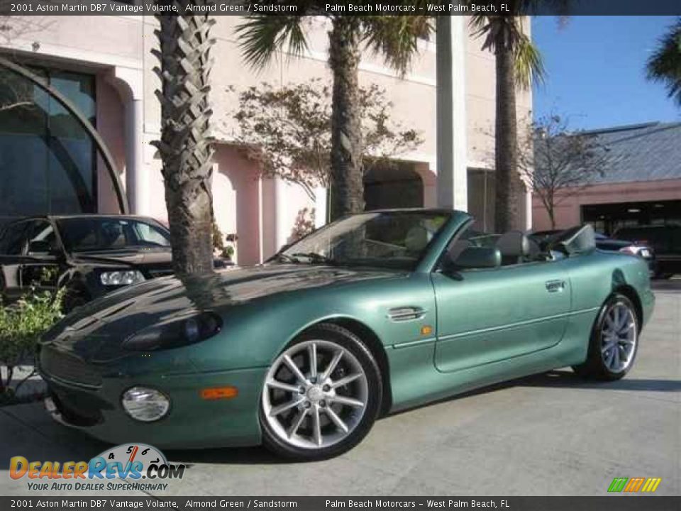 2001 Aston Martin DB7 Vantage Volante Almond Green / Sandstorm Photo #9