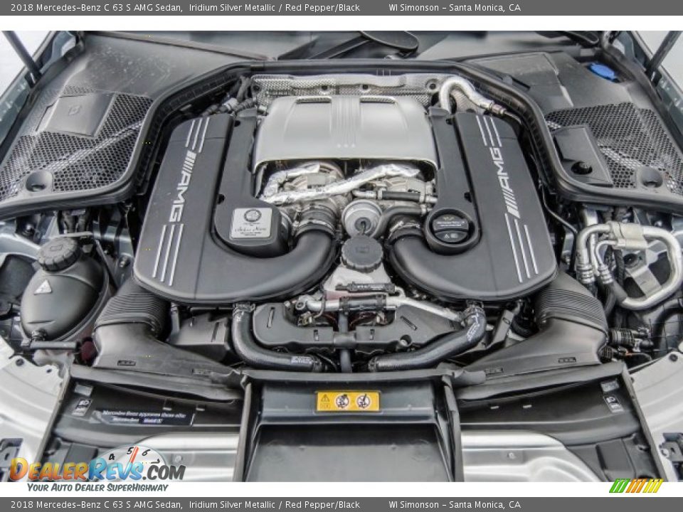 2018 Mercedes-Benz C 63 S AMG Sedan 4.0 Liter AMG biturbo DOHC 32-Valve VVT V8 Engine Photo #9
