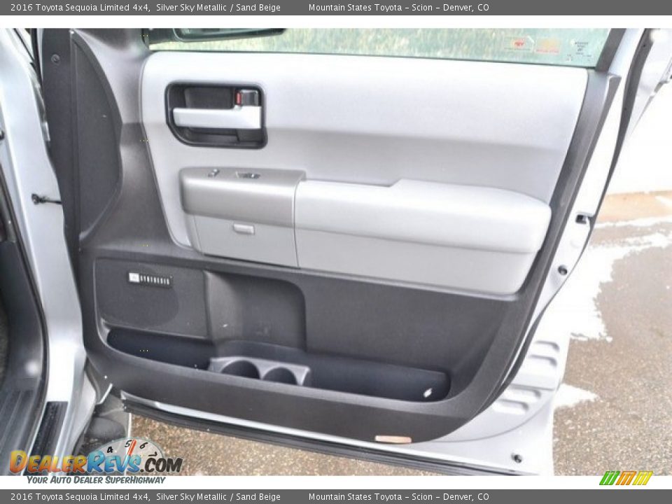 2016 Toyota Sequoia Limited 4x4 Silver Sky Metallic / Sand Beige Photo #27