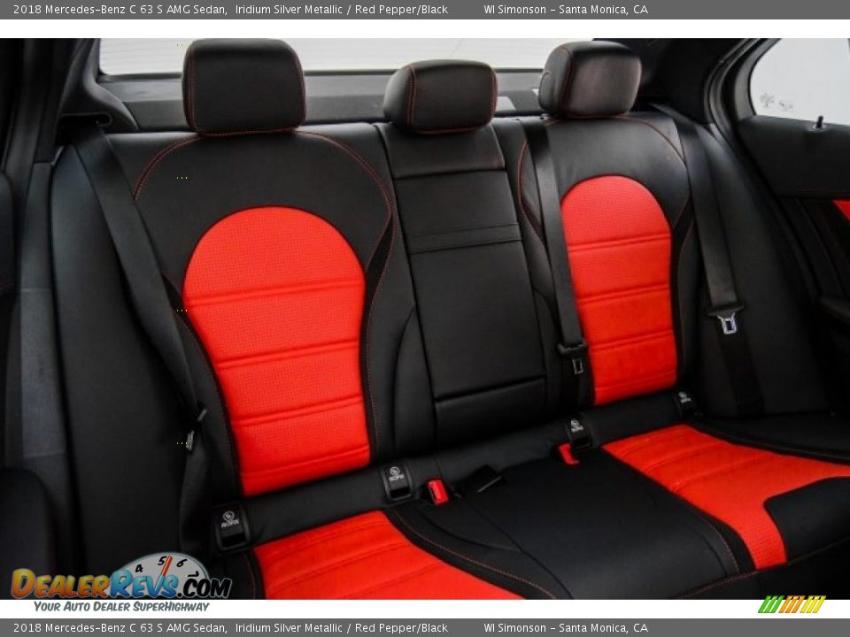 Rear Seat of 2018 Mercedes-Benz C 63 S AMG Sedan Photo #15