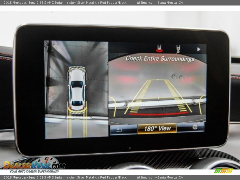 2018 Mercedes-Benz C 63 S AMG Sedan Iridium Silver Metallic / Red Pepper/Black Photo #16