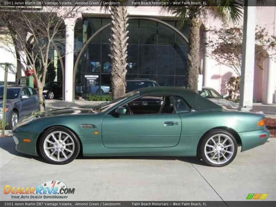 2001 Aston Martin DB7 Vantage Volante Almond Green / Sandstorm Photo #12