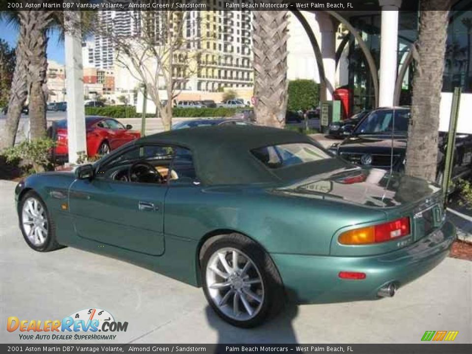 2001 Aston Martin DB7 Vantage Volante Almond Green / Sandstorm Photo #13