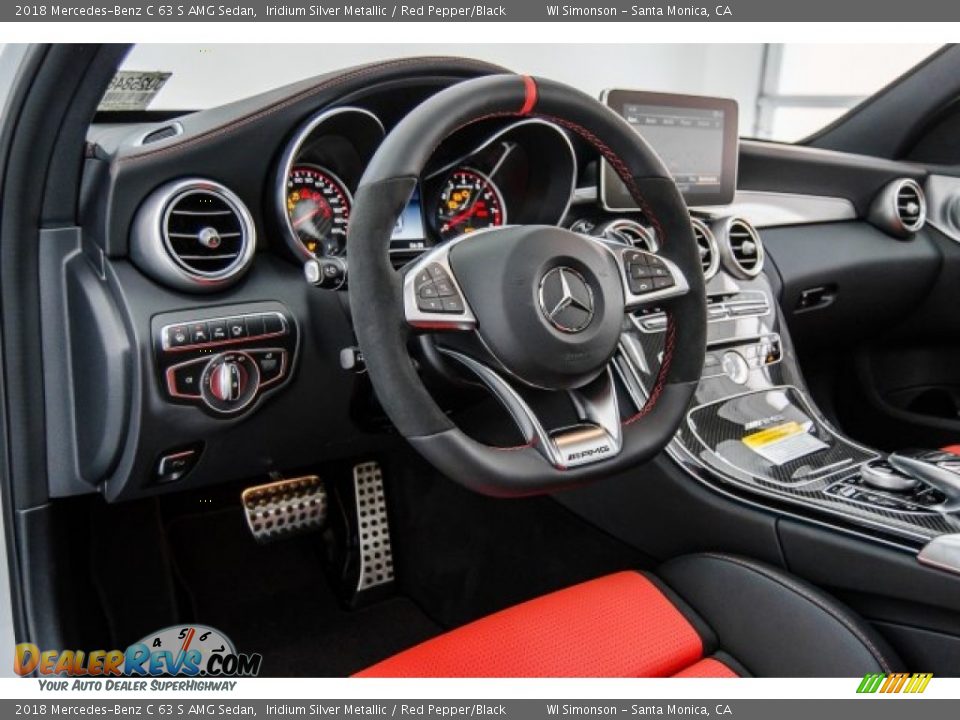 Dashboard of 2018 Mercedes-Benz C 63 S AMG Sedan Photo #25