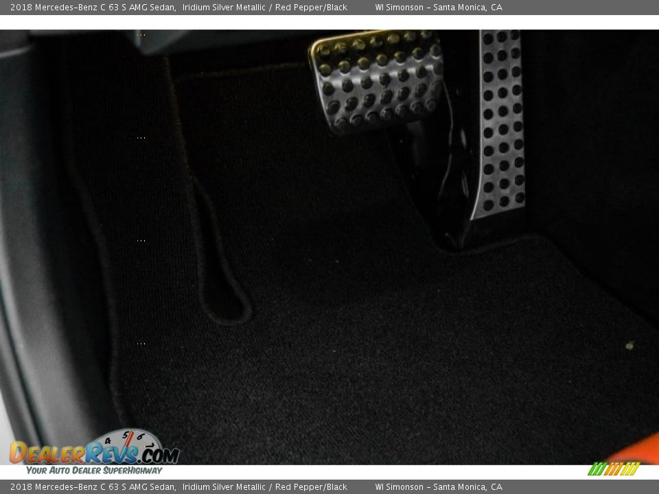 2018 Mercedes-Benz C 63 S AMG Sedan Iridium Silver Metallic / Red Pepper/Black Photo #26