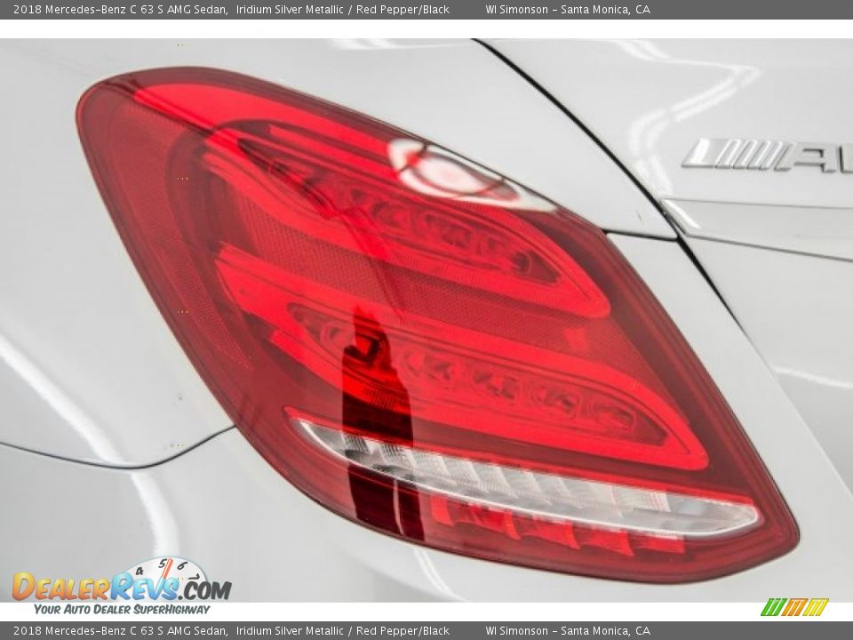2018 Mercedes-Benz C 63 S AMG Sedan Iridium Silver Metallic / Red Pepper/Black Photo #29