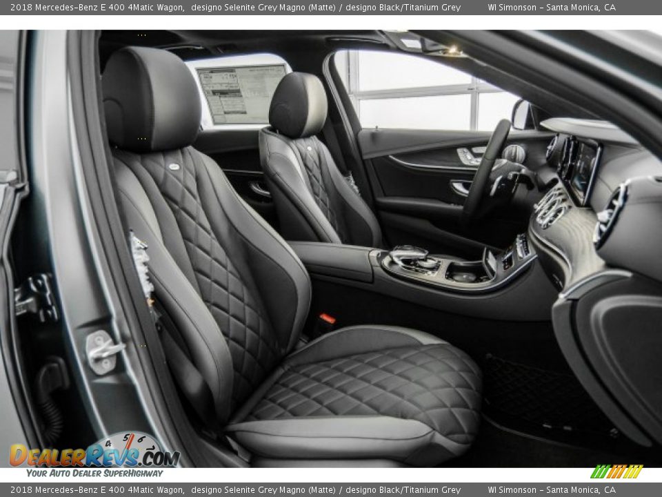 designo Black/Titanium Grey Interior - 2018 Mercedes-Benz E 400 4Matic Wagon Photo #2
