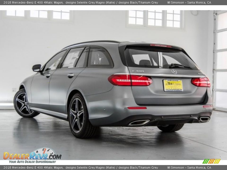 2018 Mercedes-Benz E 400 4Matic Wagon designo Selenite Grey Magno (Matte) / designo Black/Titanium Grey Photo #3
