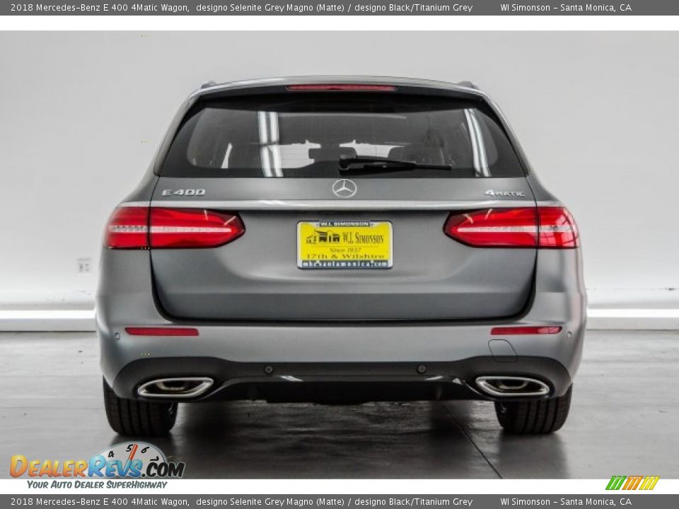 2018 Mercedes-Benz E 400 4Matic Wagon designo Selenite Grey Magno (Matte) / designo Black/Titanium Grey Photo #4