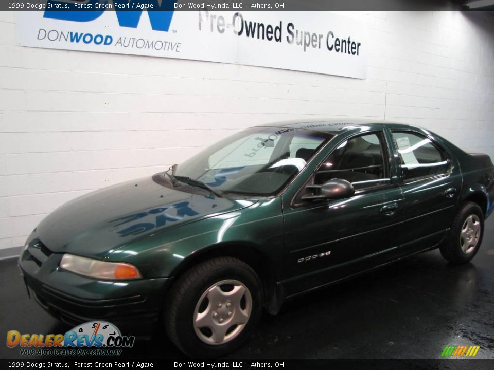 1999 Dodge Stratus Forest Green Pearl / Agate Photo #2